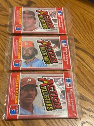 1983 Donruss Action All Stars Lot Of (3) Unopened Packs.