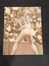 Mark McGwire Baseball Photo. 11x14