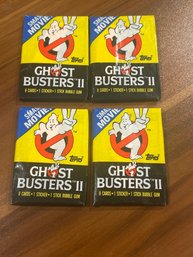 Lot Of (4) 1989 Topps Ghostbusters II Wax Packs