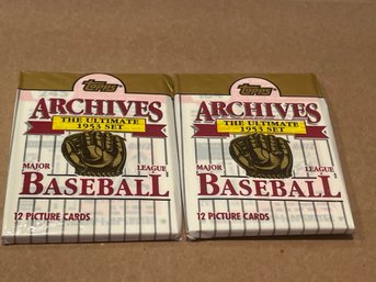1991 Topps Archive 1953 Baseball Card Pack Lot Of 2