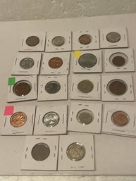 Foreign Coins - Lot Of 18 Assorted