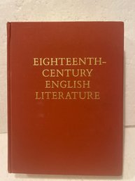 Eighteenth Century English Literature Vintage 1969 Edition Harcourt
