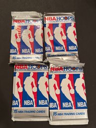 1990/1991 Hoops Unopened  Packs Lot Of 4. Jordan!!
