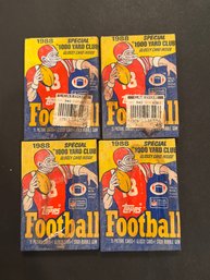 1988 Topps Football Card Pack Lot Of 4