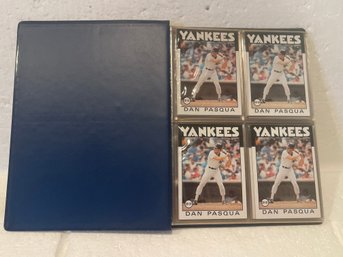 1986 Topps Dan Pasqua RC Album - Lot Of 23