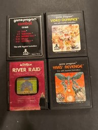 Atari Game Cartridges Lot Of 4