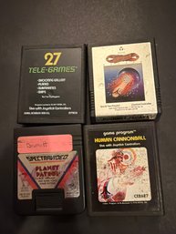 Atari Game Cartridges Lot Of 4