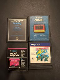 Atari Game Cartridges Lot Of 4