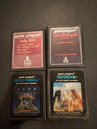 Atari Game Cartridges Lot Of 4