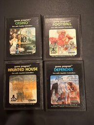 Atari Game Cartridges Lot Of 4