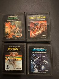 Atari Game Cartridges Lot Of 4