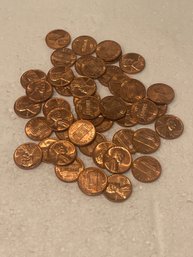 1968 D Lincoln Pennies - Lot Of 44 BU