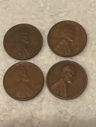 1940 Wheat Pennies - Lot Of 4 - No Mint Mark