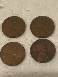 1940 Wheat Pennies - Lot Of 4 - No Mint Mark