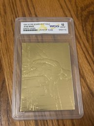 Star Wars Darth Vader 1996 Score Board  23KT Gold Card