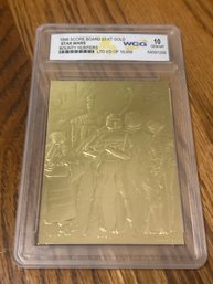 Star Wars Bounty Hunters 1996 Score Board 23KT Gold Card