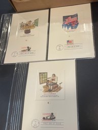 UNITED STATES USA - 1987 C.P.A. - PROOFCARD - FDI - Lot Of 3