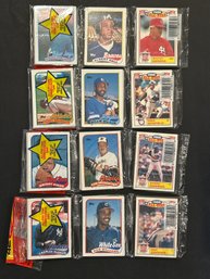 1989 Topps Baseball Rack Pack Lot Of 4