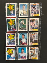 1989 Topps Baseball Rack Pack Lot Of 4