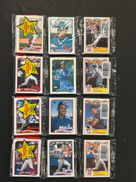 1989 Topps Baseball Rack Pack Lot Of 4