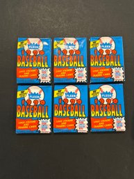 1990 Fleer Baseball Wax Pack Lot Of 6