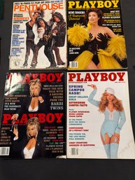 Playboy Magazine 1993 Lot Of 4