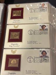 Golden Replicas Of United States Stamps 22kt Gold - Lot Of 3
