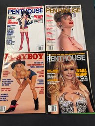 Playboy Magazine 1992 And 1993 Lot Of 4 Is