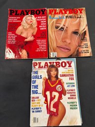 Playboy Magazine 1992 And 1993 Lot Of 3