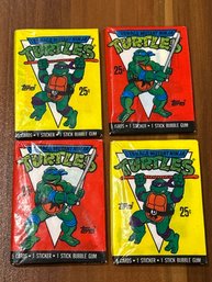 1989 Teenage Mutant Ninja Turtles ( Lot Of 4) Unopened Packs