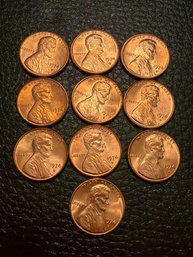 1974 D Lincoln Penny BU Lot Of 10