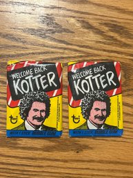 1976  Topps Welcome Back Kotter (lot Of 2)  Unopened Wax Pack
