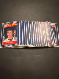 1986 Burger King Wade Boggs Baseball Card Bulk Dealer Lot Of 18