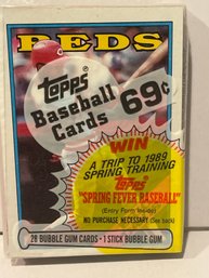 1988 Topps Cello Baseball Pack Sealed  Eric Davis On Top