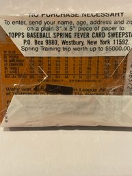 1988 Topps Cello Baseball Pack Sealed Mets  On Top - Wally Joyner On The Bottom