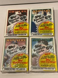 1988 Topps Cello Pack Lot Of 4