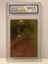 1996-97 Skybox EX-2000 23KT Gold Kobe Bryant Purple Signature Rookie WCG 10