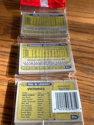 1987 Topps Unopened Rak Pak Valenzuela AND Clemens BOTH Showing On Bottom!