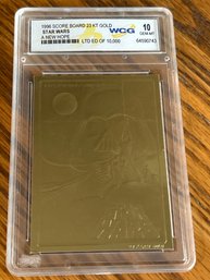 Star Wars A New Hope 1996 Score Board 23KT Gold Card