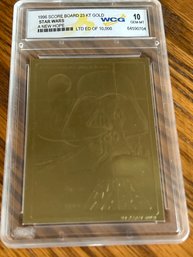 Star Wars A New Hope 1996 Score Board 23KT Gold Card