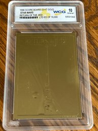 Star Wars Return Of The Jedi 1996 Score Board 23KT Gold Card