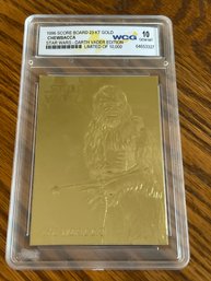 Star Wars Chewbacca 1996 Score Board 23KT Gold Card