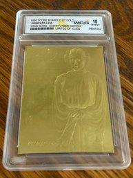Star Wars Princess Leia 1996 Score Board 23KT Gold Card