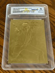 Star Wars Han Solo 1996 Score Board 23KT Gold Card