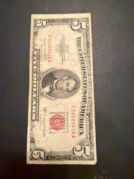 1953 B Red Seal Five Dollar Bill