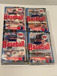 1988 Donruss Cello Packs - Lot Of 4