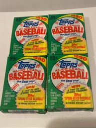 1990 Topps Cello Packs Lot Of 4