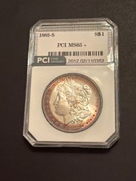 1882 S MORGAN DOLLAR PCI MS65