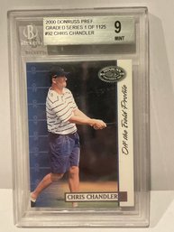 2000 Donruss Pref. Graded Series: # 92 Chris Chandler /1125 BGS 9 MINT