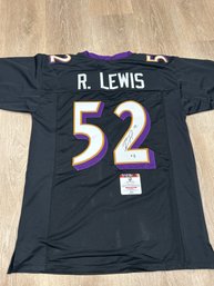 Ray Lewis Autographed Jersey With COA
